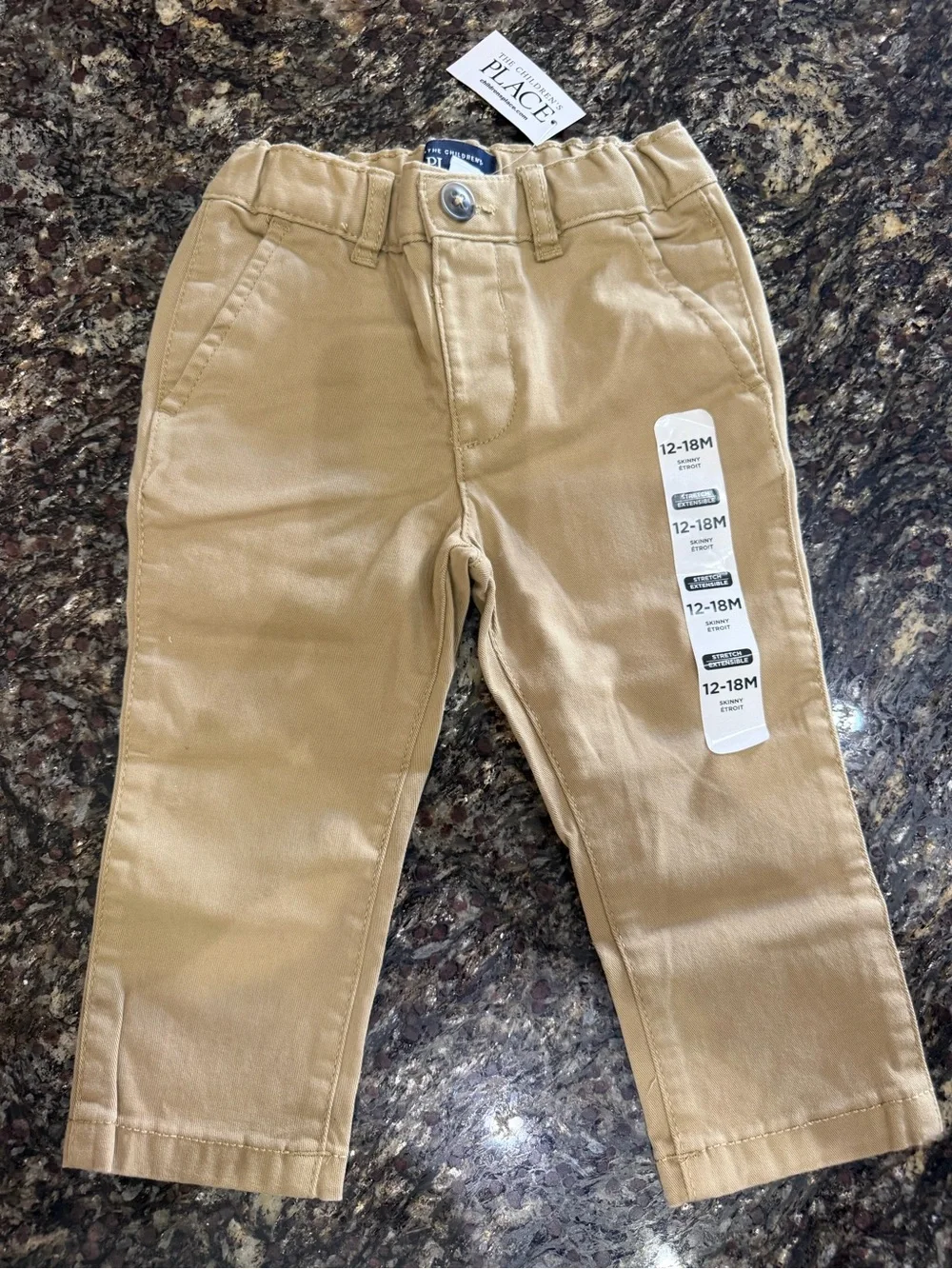 NWT The Children's Place Tan Baby Chino Pants - 12-18M